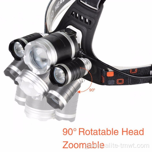 Usb Rechargeable Headlamp 5000 Lumens 10W LED Zoom Rechargeable HeadLamp Manufactory